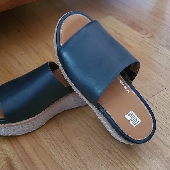 Brand New Eloise Espadrille Wedge Slides - Picture 2 of 4